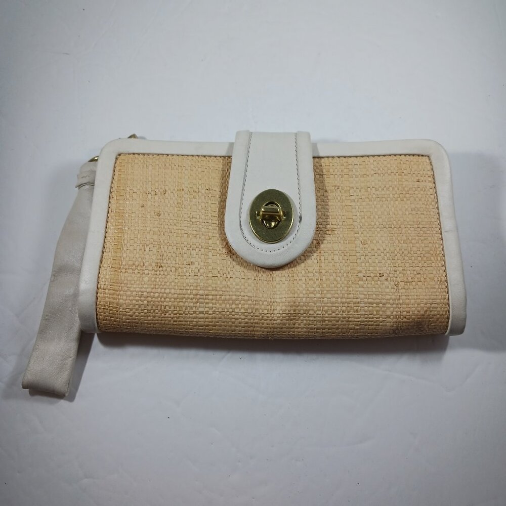 Coach Wicker Leather Women's Wallet